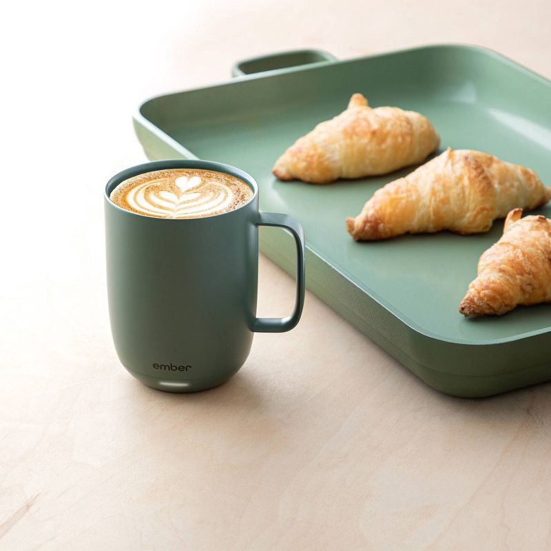 slide 13 of 13, Ember Mug 2 14oz Temperature Control Smart Mug Sage Green: Ceramic Stainless Steel Drinkware for Hot Beverages, 14 oz