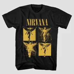Merch Traffic Men's Nirvana Short Sleeve Graphic T-Shirt - Black M