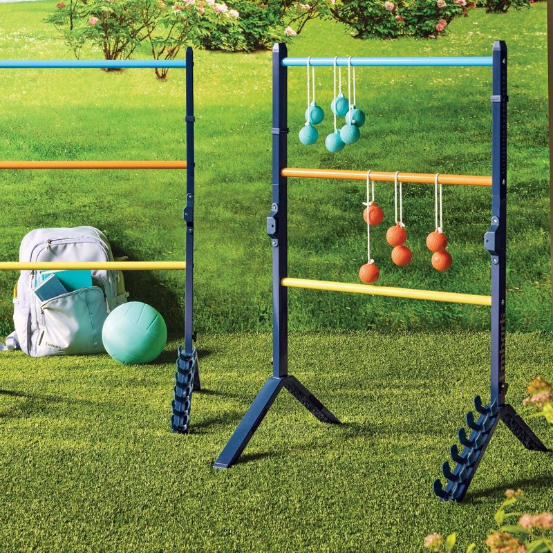 slide 1 of 4, 10'' x 24.8'' Ladder Ball Steel - Embark™: Outdoor Lawn Toss Game, 2-4 Players, 1 ct