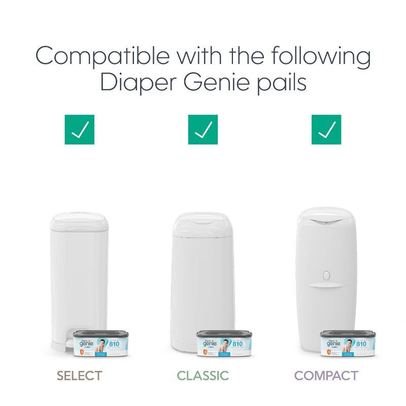 slide 5 of 9, Diaper Genie Jumbo Square Disposal Bag Refill - 1080ct, 1080 ct