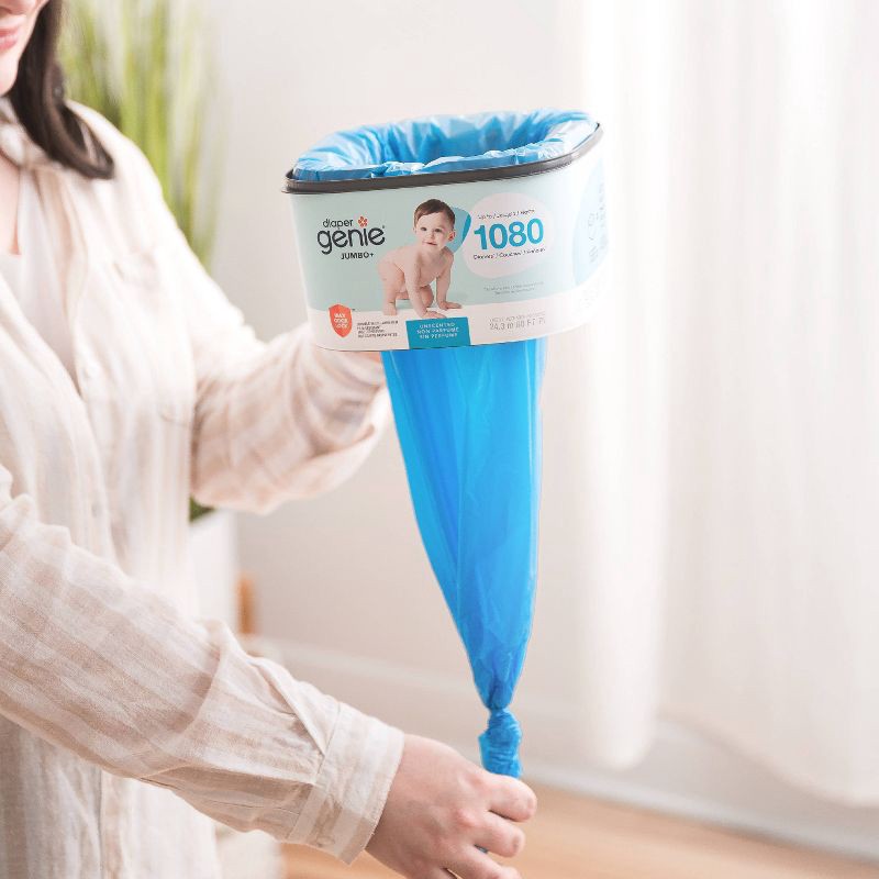 slide 9 of 9, Diaper Genie Jumbo Square Disposal Bag Refill - 1080ct, 1080 ct