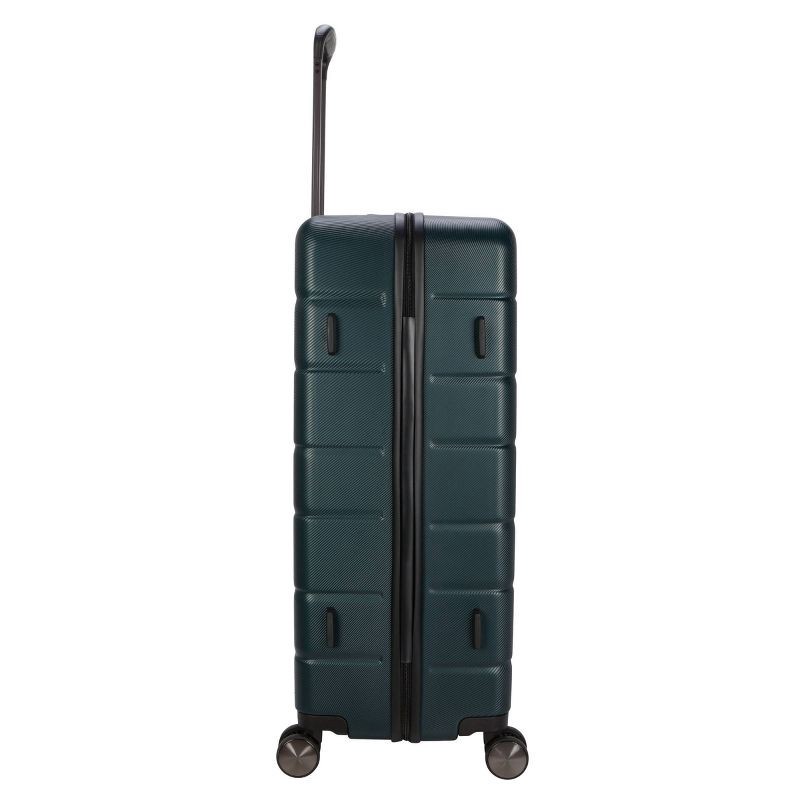slide 4 of 10, Skyline Hardside Large Checked Spinner Suitcase - Sea Moss: 8 Wheels, Telescoping Handle, 1 ct