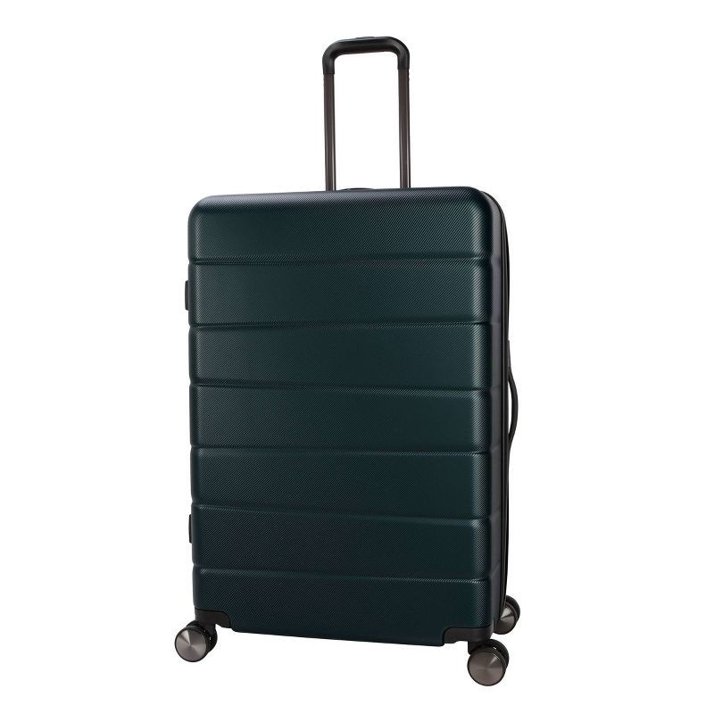 slide 6 of 10, Skyline Hardside Large Checked Spinner Suitcase - Sea Moss: 8 Wheels, Telescoping Handle, 1 ct