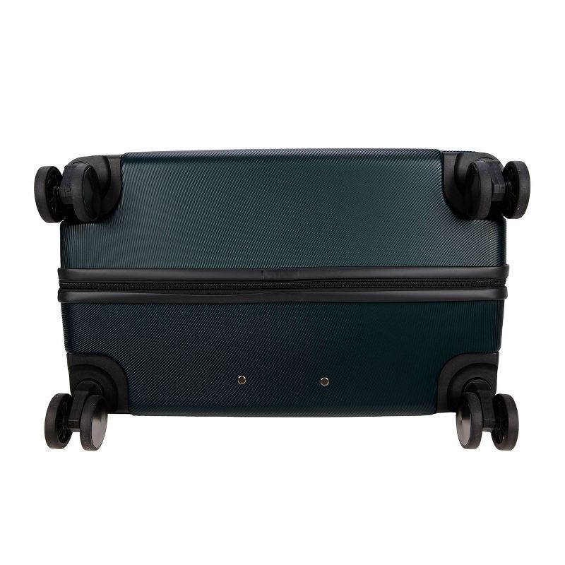 slide 7 of 10, Skyline Hardside Large Checked Spinner Suitcase - Sea Moss: 8 Wheels, Telescoping Handle, 1 ct