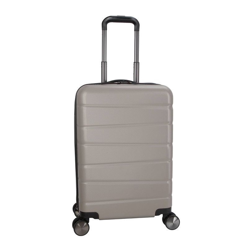 slide 5 of 10, Skyline Hardside Carry On Spinner Suitcase - Oxford Tan: Skyline Luggage 8-Wheel Spinner, 1 ct