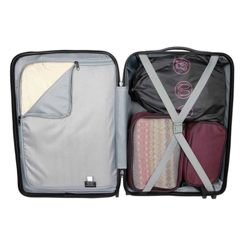 slide 10 of 10, Skyline Hardside Carry On Spinner Suitcase - Oxford Tan: Skyline Luggage 8-Wheel Spinner, 1 ct