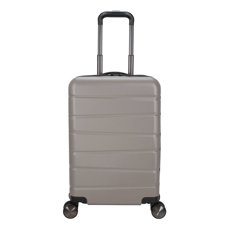 slide 1 of 10, Skyline Hardside Carry On Spinner Suitcase - Oxford Tan: Skyline Luggage 8-Wheel Spinner, 1 ct