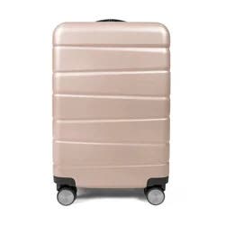 Skyline 8 Wheel Hardside Spinner 20" Carry On Suitcase - Oxford Tan