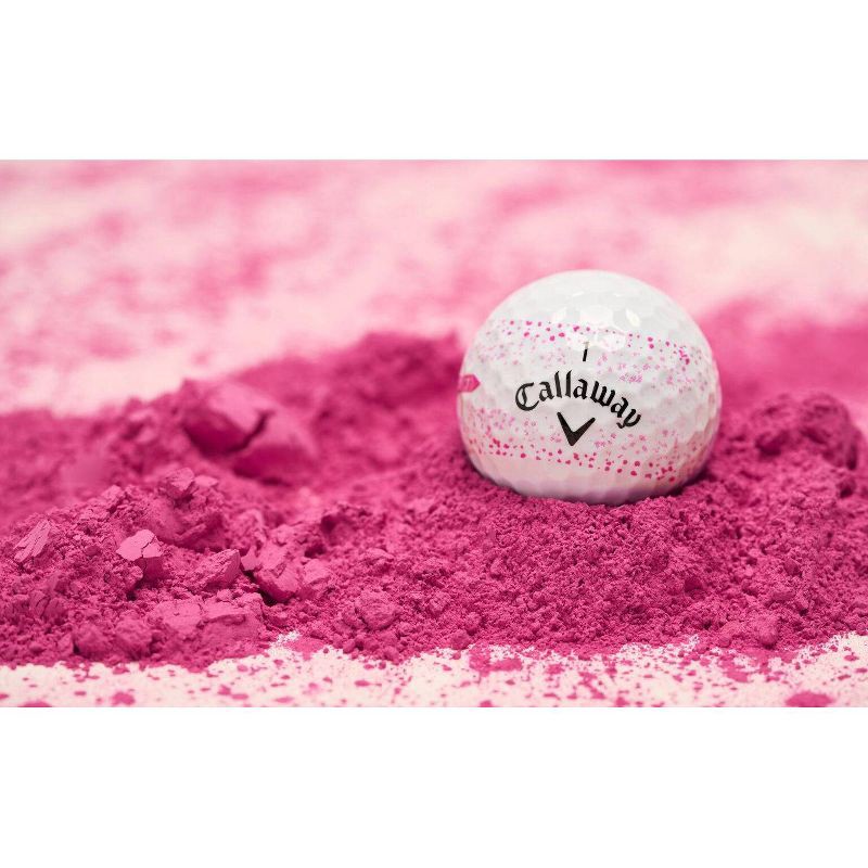 slide 3 of 5, Callaway Supersoft Splatter Golf Balls - Pink: Rubber Ionomer Shell, 12 Pack, 12 ct
