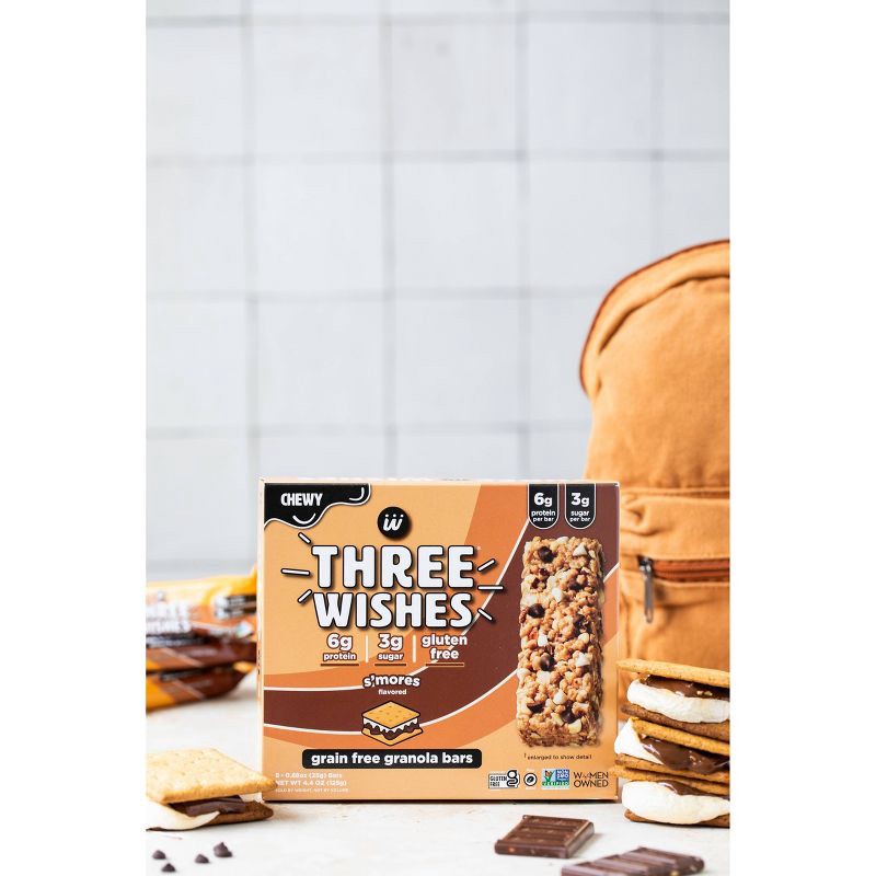 slide 3 of 3, Three Wishes S'Mores Granola Bars - 4.4oz/5ct, 4.4 oz
