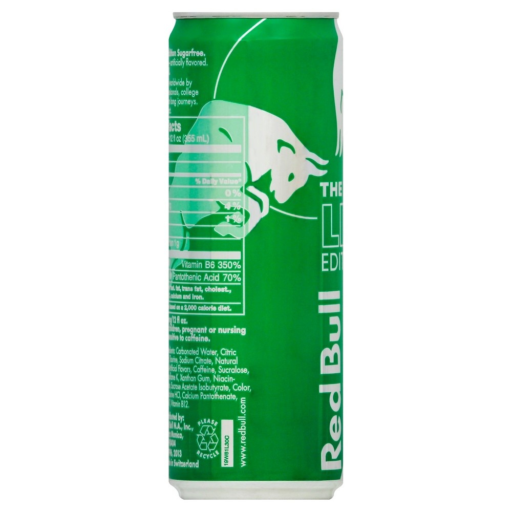 slide 3 of 5, Red Bull Lime Sugar Free Energy Drink - 12 fl oz, 12 fl oz