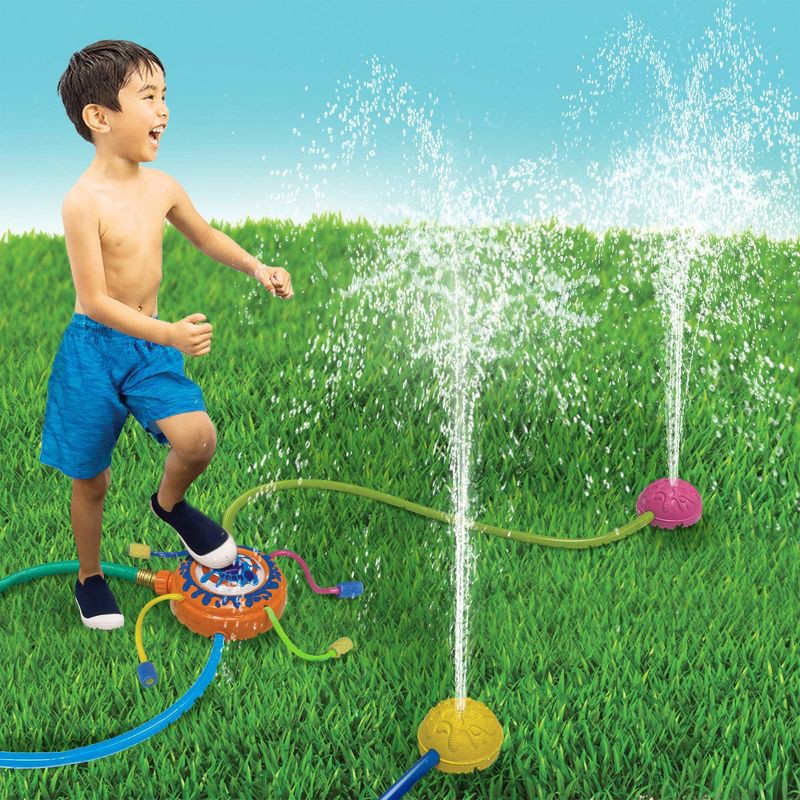 slide 6 of 9, Banzai Stomp Blast Sprinkler: PVC Play Toy for Kids, Ages 3 and Up, 1 ct