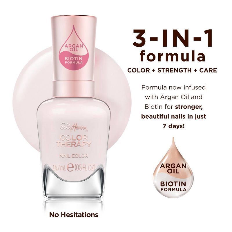 slide 4 of 8, Sally Hansen Color Therapy Nail Polish - 127 No Hesitations - 0.5 fl oz, 0.5 fl oz