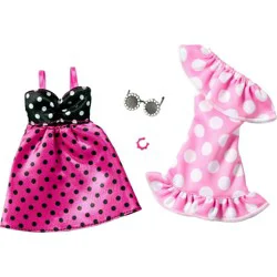 Barbie Fashion Polka Dot Outfit - 2pk