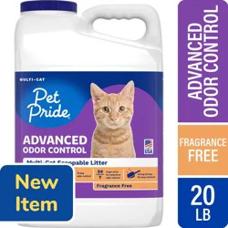 Pet Pride® Advance Odor Control Fragrance Free Multi-Cat Scoopable Litter