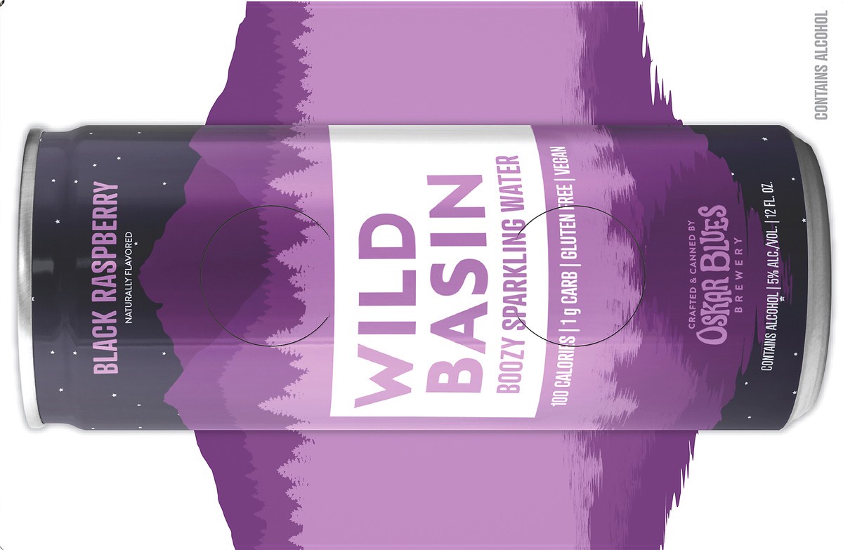 slide 4 of 7, Wild Basin 6 Pack Black Raspberry Boozy Sparkling Water 6 ea, 6 ct