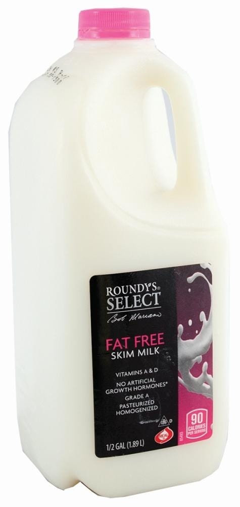 slide 1 of 1, Roundy's Roundys Select Fat Free Skim Milk, 12 gal