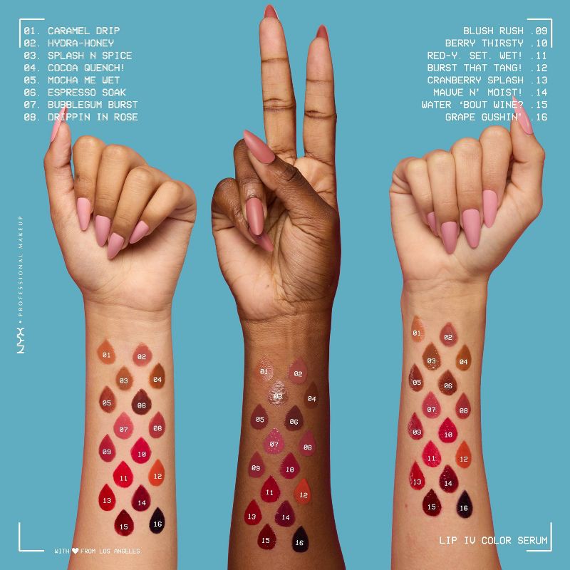 slide 7 of 9, NYX Professional Makeup Lip IV Hydrating Lip Gloss Stain - Mauve N Moist - 0.16 fl oz, 0.16 fl oz