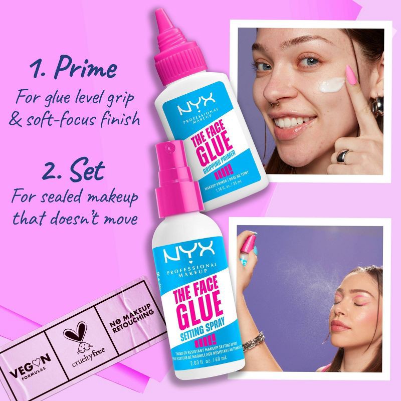 slide 7 of 12, NYX Professional Makeup The Face Glue Makeup Setting Spray - 2 fl oz, 2 fl oz