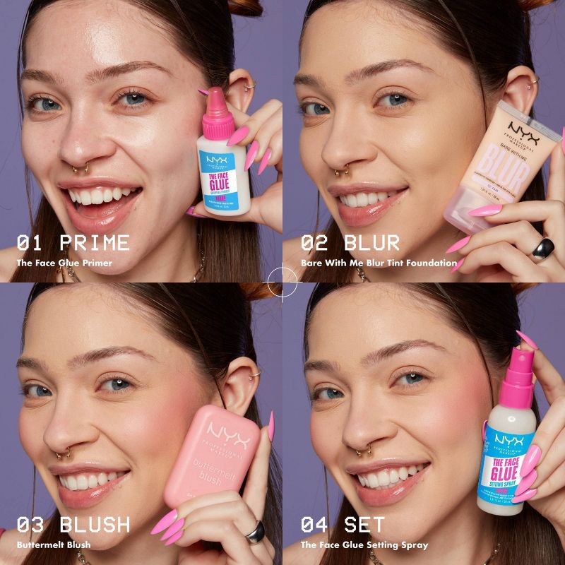 slide 9 of 12, NYX Professional Makeup The Face Glue Makeup Setting Spray - 2 fl oz, 2 fl oz