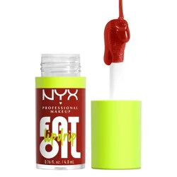NYX Professional Makeup Fat Oil Lip Drip Lip Gloss - Losin Cone-trol - 0.16 fl oz: Brightening, Shine Enhancing, Liquid, Single