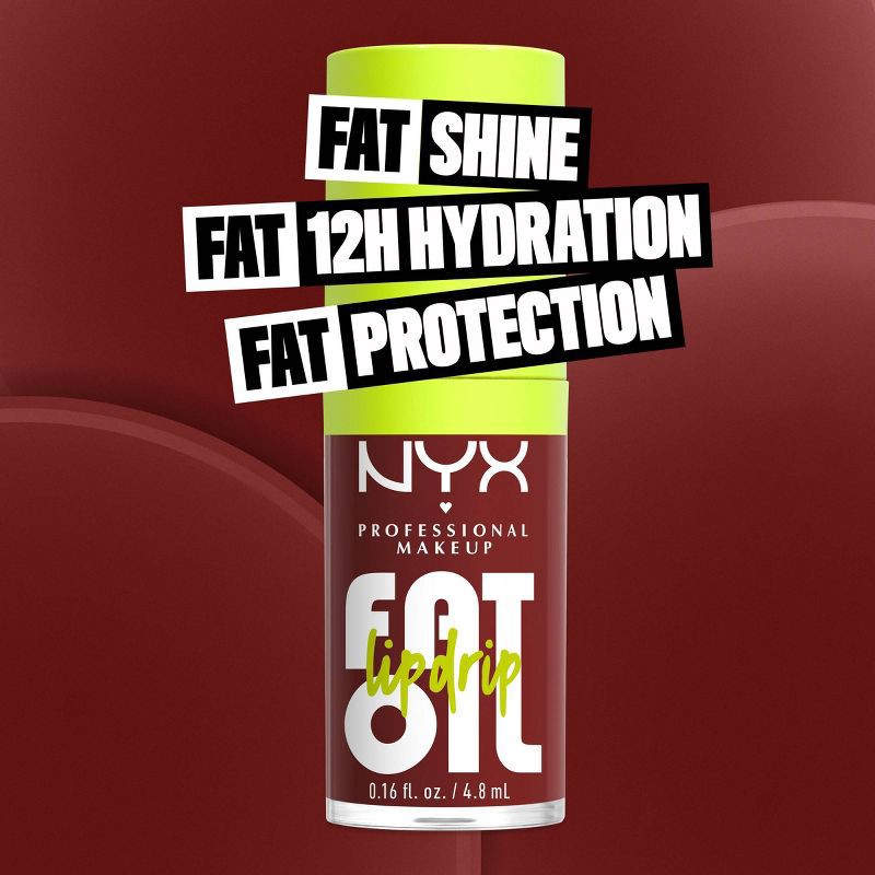 slide 4 of 6, NYX Professional Makeup Fat Oil Lip Drip Lip Gloss - Inside Scoop - 0.16 fl oz, 0.16 fl oz