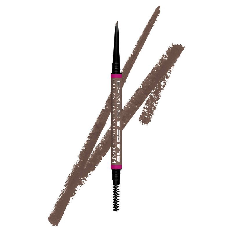 slide 2 of 10, NYX Professional Makeup Brow Blade & Shade Nano Mechanical Brow Pencil - Cool Ash Brown - 0.002oz, 0.002 oz