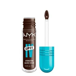NYX Professional Makeup Lip IV Hydrating Lip Gloss Stain - Espresso Soak - 0.16 fl oz: Vegan, Liquid, Animal By-Product-Free