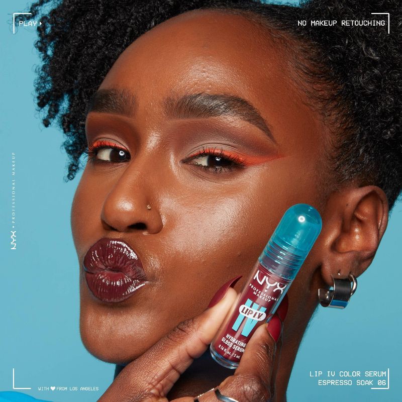 slide 8 of 9, NYX Professional Makeup Lip IV Hydrating Lip Gloss Stain - Hydra Honey - 0.16 fl oz, 0.16 fl oz