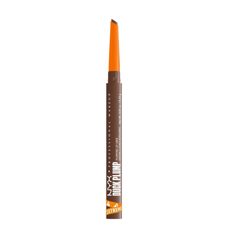 slide 1 of 9, NYX Professional Makeup Duck Plump Plumping Lip Liner - Syringe Sienna - 0.01oz, 0.01 oz