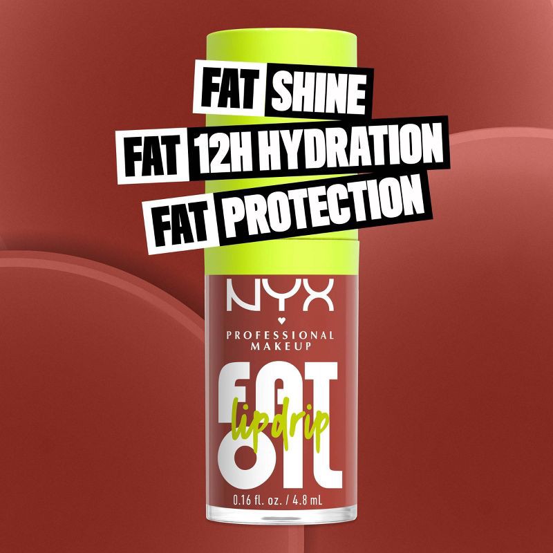 slide 4 of 6, NYX Professional Makeup Fat Oil Lip Drip Lip Gloss - Splash Of Cream - 0.16 fl oz, 0.16 fl oz
