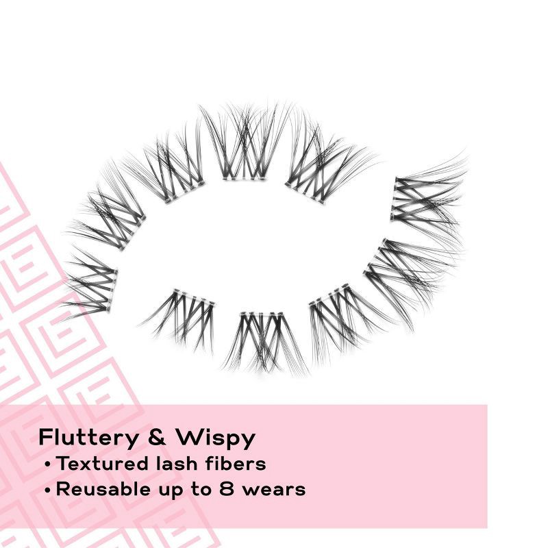 slide 4 of 6, Eylure Wispy Light Clusters False Eyelashes - 30ct, 30 ct