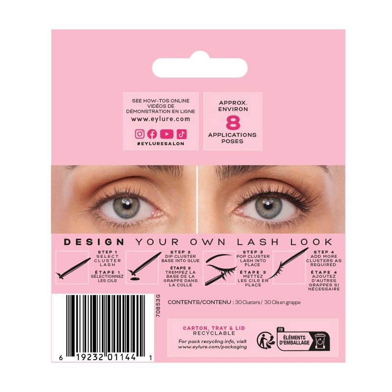 slide 6 of 6, Eylure Wispy Light Clusters False Eyelashes - 30ct, 30 ct