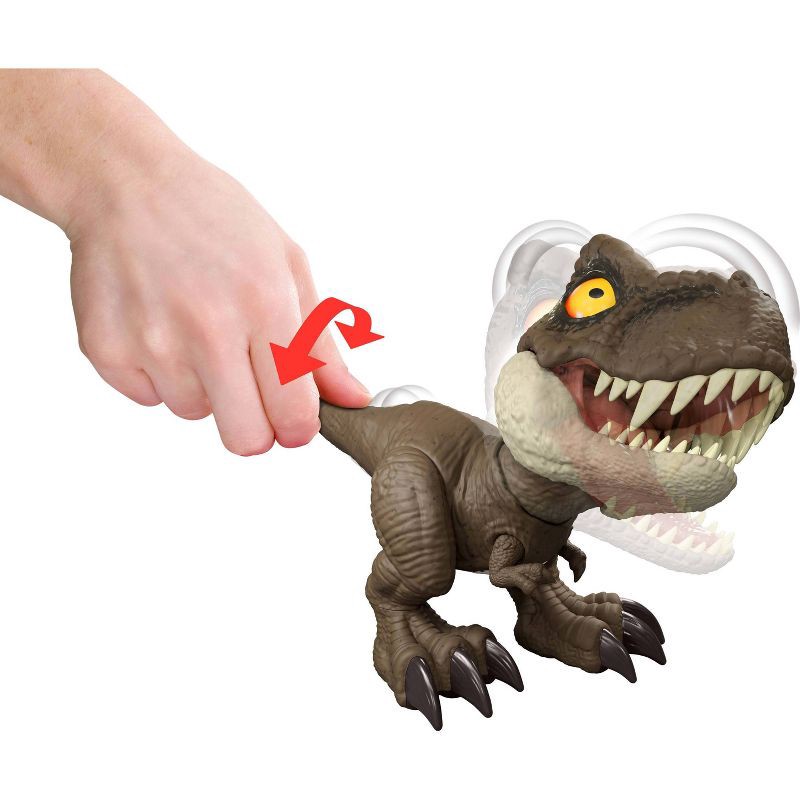 slide 2 of 5, Jurassic World Roar Command Tyrannosaurus Rex Dinosaur Figure Toy, Records, Plays & Roars, T. Rex, 1 ct