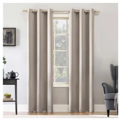 Sun Zero Walter Grommet Panel Pair Stone 74x84"
