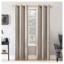 Sun Zero Walter Grommet Panel Pair Stone 74x84"