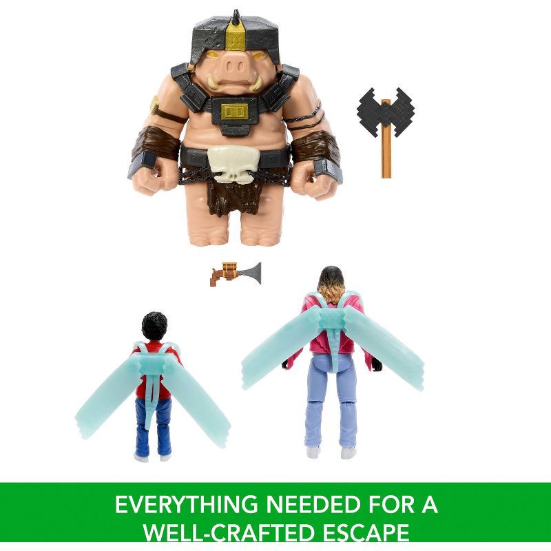 slide 5 of 6, Minecraft A Well-Crafted Escape Figure Pack with 3 Action Figures & 4 Accessories Inspired by the Movie, 1 ct
