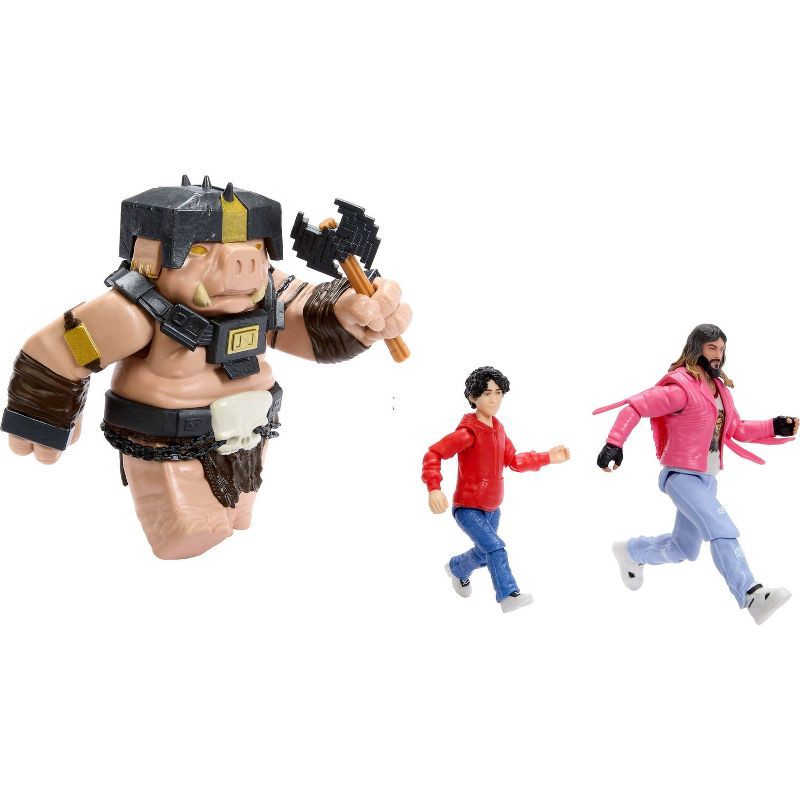 slide 6 of 6, Minecraft A Well-Crafted Escape Figure Pack with 3 Action Figures & 4 Accessories Inspired by the Movie, 1 ct