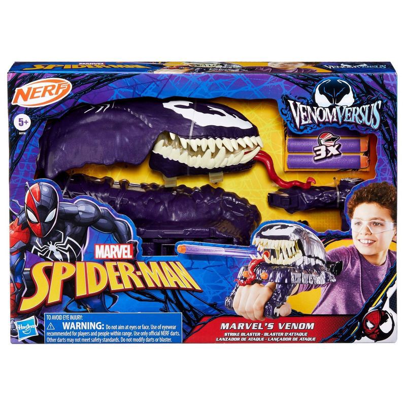 slide 2 of 6, Marvel Spider-Man Venom vs Marvel's Venom Strike Blaster, Halloween Costume Accessory, 1 ct