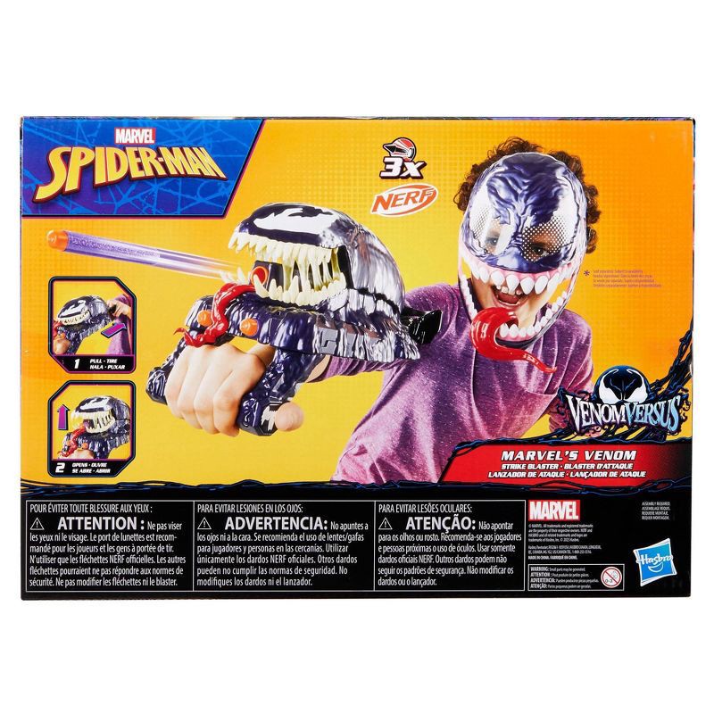 slide 6 of 6, Marvel Spider-Man Venom vs Marvel's Venom Strike Blaster, Halloween Costume Accessory, 1 ct
