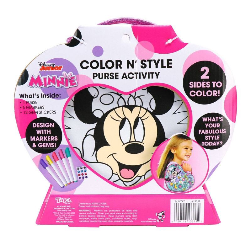 slide 3 of 7, Minnie Mouse Color N' Style Purse, 1 ct