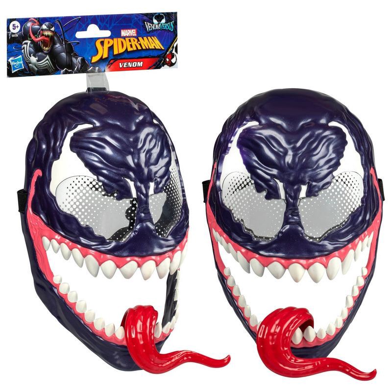 slide 3 of 4, Marvel Spider-Man Venom vs Venom Face Mask, Halloween Costume, 1 ct