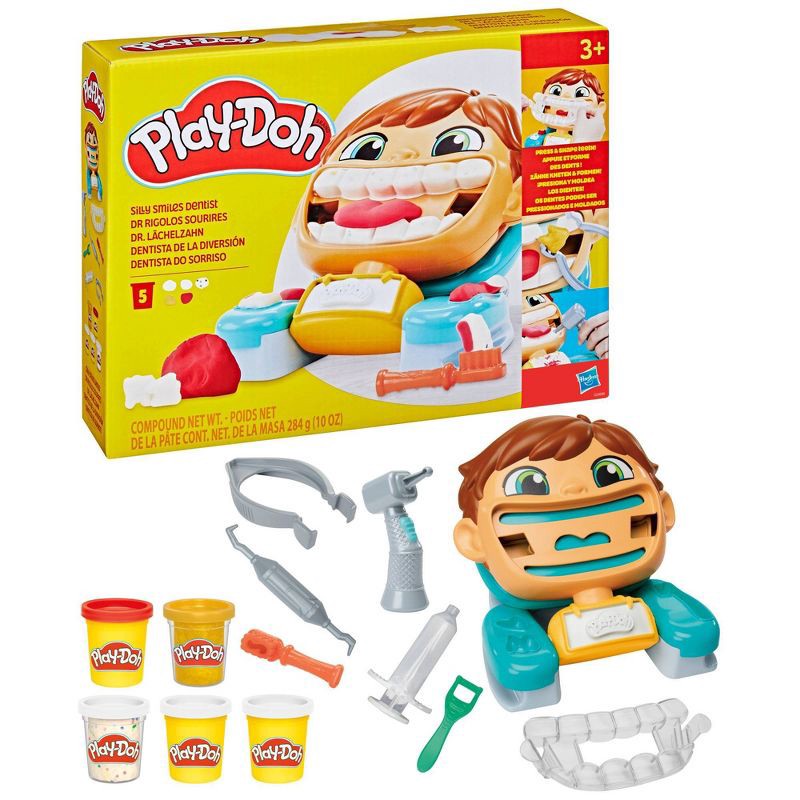 slide 3 of 7, Play-Doh Silly Smiles Dentist Playset, Christmas Gifts for Kids', 1 ct