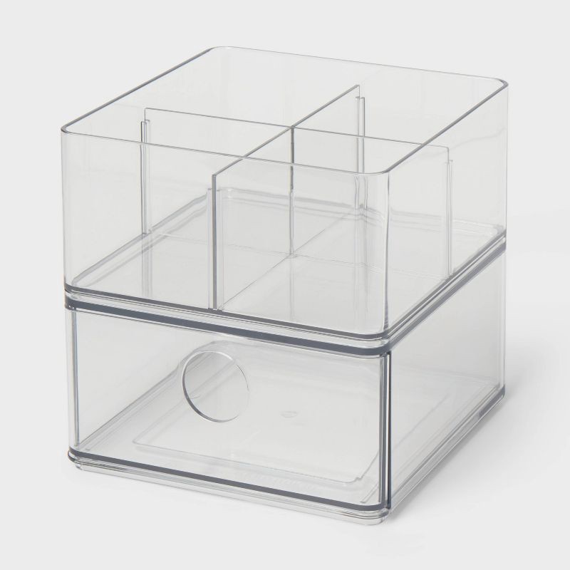 slide 1 of 4, Clear Stackable Storage - Brightroom™, 1 ct