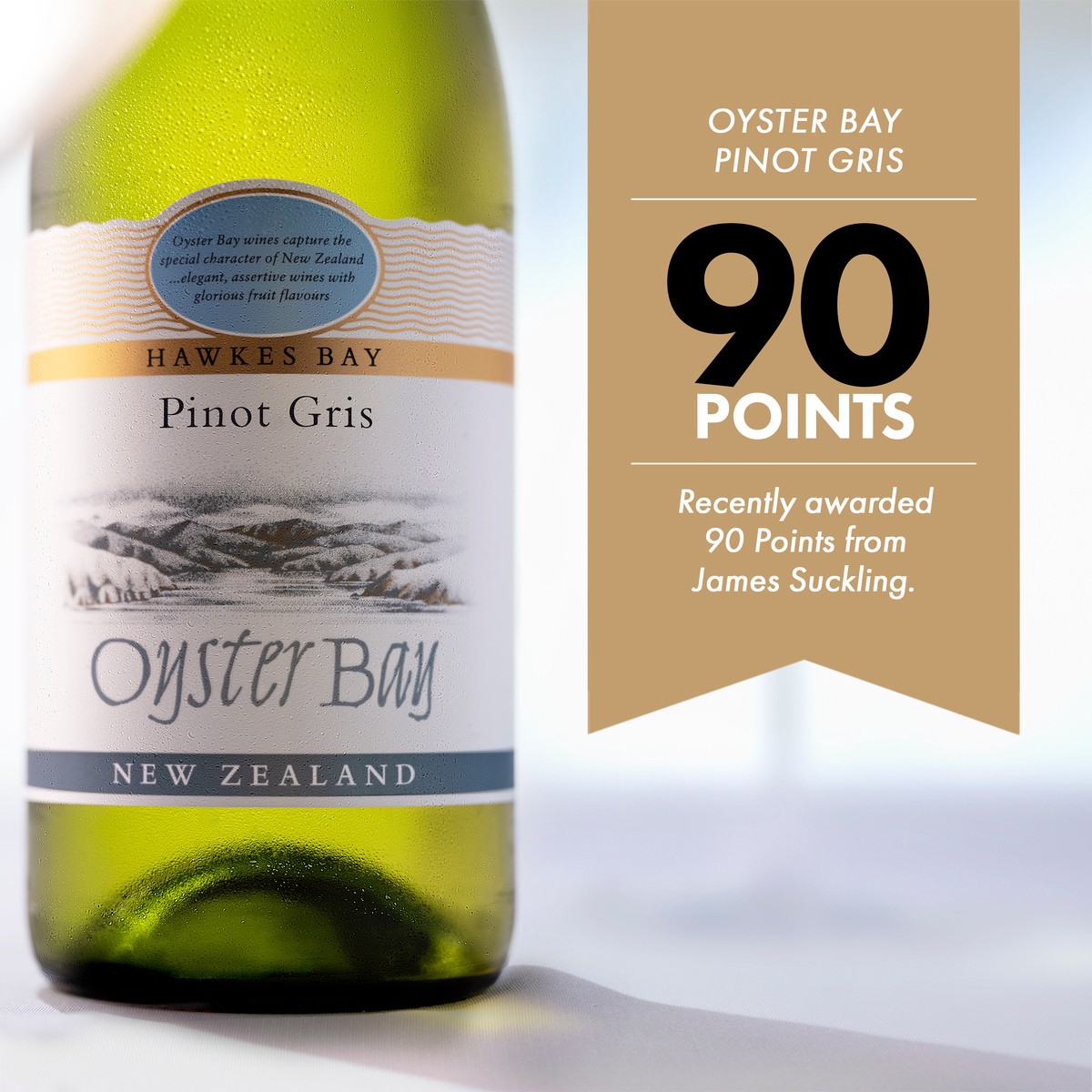 slide 9 of 9, Oyster Bay Pinot Grigio White Wine, 750 ml