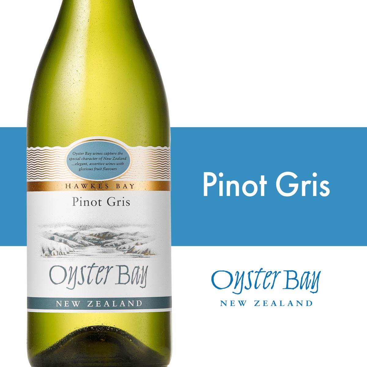 slide 6 of 9, Oyster Bay Pinot Grigio White Wine, 750 ml
