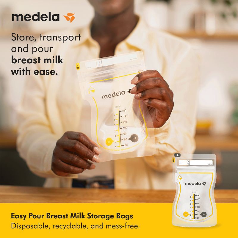 slide 10 of 10, Medela Recyclable Breast Milk Storage Bags - 100ct, 100 ct
