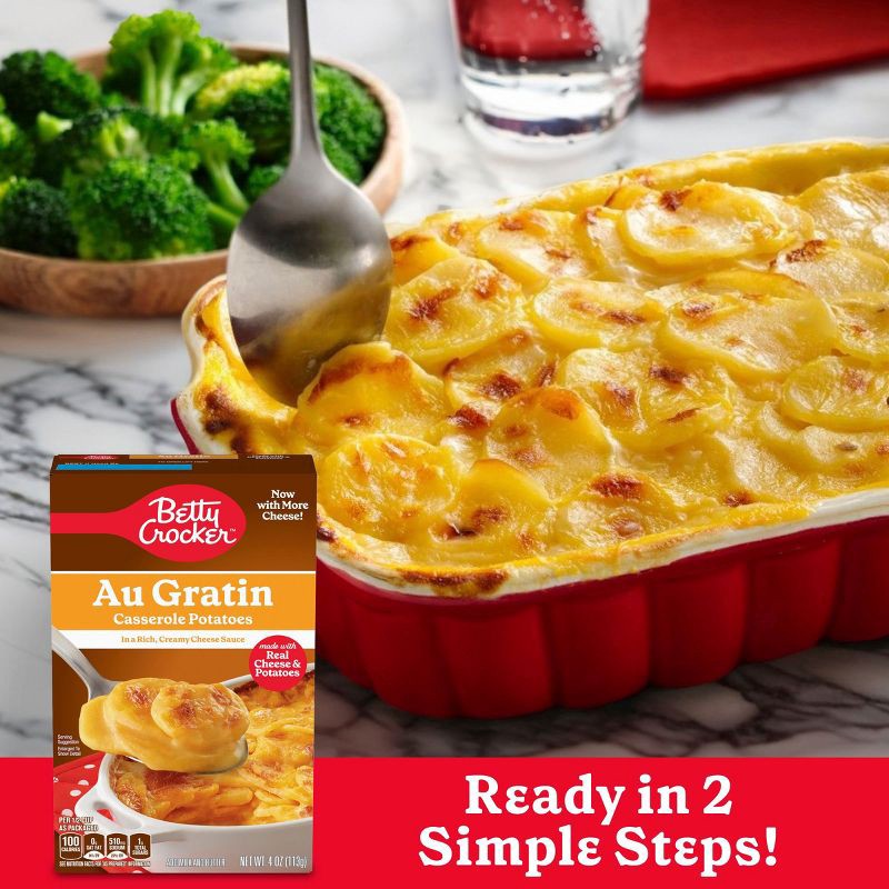 slide 4 of 7, Betty Crocker Sliced Au Gratin Potatoes - 4oz, 4 oz