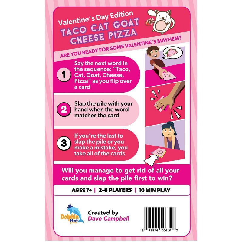 slide 2 of 5, Dolphin Hat Games Taco Cat Sweethearts Edition, 1 ct
