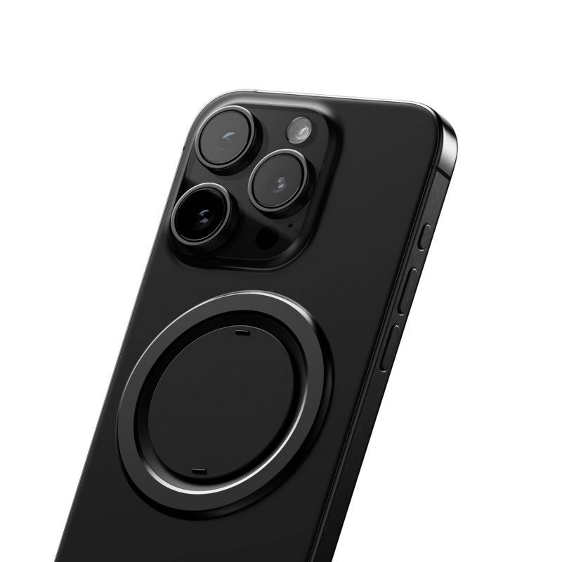 slide 6 of 12, ohsnap! Snap Grip Luxe Magnetic Phone Grip - Ultra Thin, Fits Any Phone - Obsidian Black, 1 ct